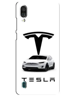 Чехол для ZTE Blade A51 Lite с картинкой «Tesla White Style»