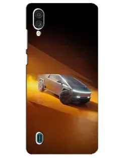 Чехол для ZTE Blade A51 Lite с картинкой «Cybertruck в пустыне»