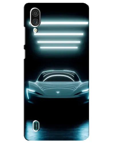 Чехол для ZTE Blade A51 Lite с картинкой «Tesla в неоне»