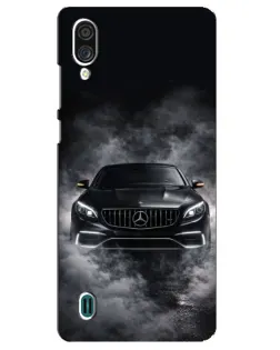Чехол для ZTE Blade A51 Lite с картинкой «Mercedes в дыму»