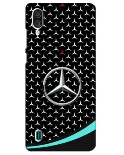 Чехол для ZTE Blade A51 Lite с картинкой «Mercedes — бирюзовый акцент»