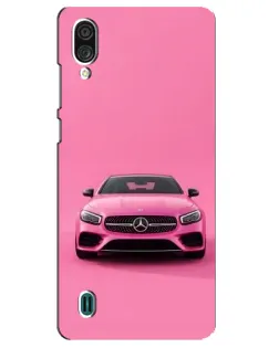 Чехол для ZTE Blade A51 Lite с картинкой «Розовый Mercedes AMG»