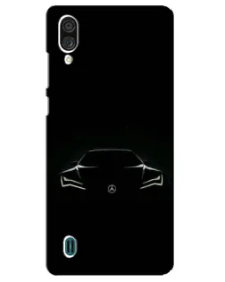 Чехол для ZTE Blade A51 Lite с картинкой «Mercedes — силуэт авто»