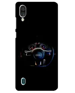 Чехол для ZTE Blade A51 Lite с картинкой «Салон Audi — руль»