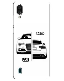 Чехол для ZTE Blade A51 Lite с картинкой «Audi — контрастный дизайн»