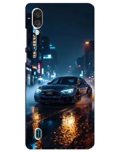 Чехол для ZTE Blade A51 Lite с картинкой «Ночной город и Audi» Чехол для ZTE Blade A51 Lite с картинкой «Ночной город и Audi»