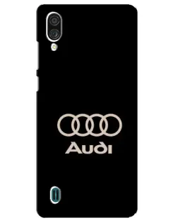 Чехол для ZTE Blade A51 Lite с картинкой «Audi — золотой логотип»