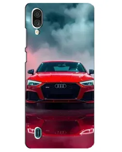 Чехол для ZTE Blade A51 Lite с картинкой «Audi RS — красный стиль»