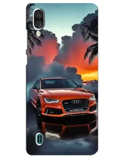 Чехол для ZTE Blade A51 Lite с картинкой «Audi — закат»