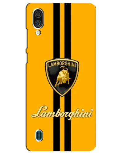 Чехол для ZTE Blade A51 Lite с картинкой «Lamborghini Stripe желтый»