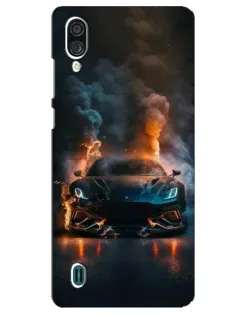 Чехол для ZTE Blade A51 Lite с картинкой «Lamborghini дымная эстетика»