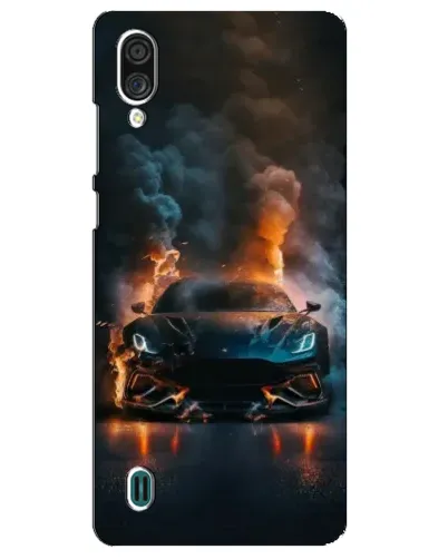 Чехол для ZTE Blade A51 Lite с картинкой «Lamborghini дымная эстетика»