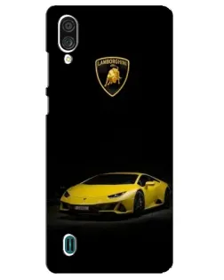 Чехол для ZTE Blade A51 Lite с картинкой «Lamborghini желтый акцент»
