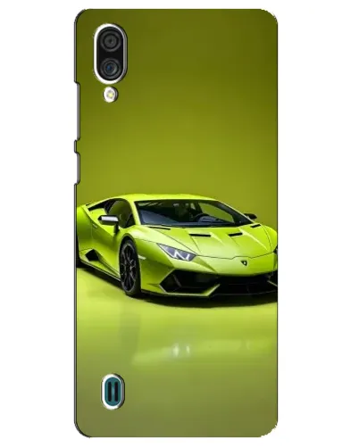 Чехол для ZTE Blade A51 Lite с картинкой «Салатовый Lamborghini Huracan»