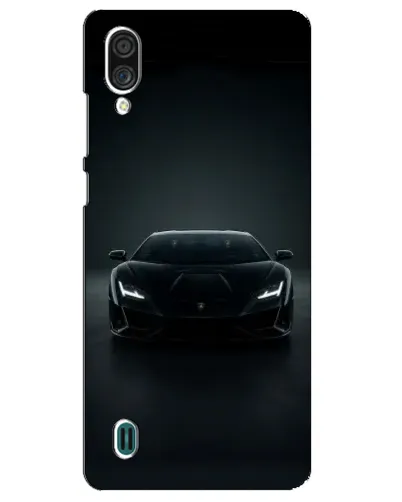 Чехол для ZTE Blade A51 Lite с картинкой «Черный Lamborghini Aventador»