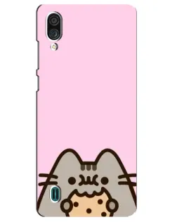 Чехол для ZTE Blade A51 Lite с картинкой «Pusheen и печенье»