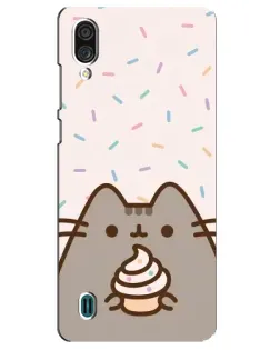 Чехол для ZTE Blade A51 Lite с картинкой «Пушин с кексом»