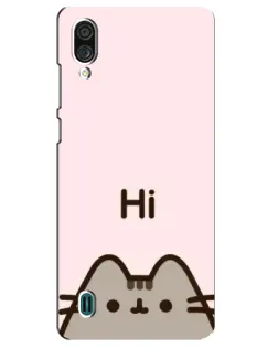 Чехол для ZTE Blade A51 Lite с картинкой «Пушин говорит Hi»