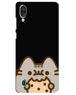 Чехол для ZTE Blade A51 Lite с картинкой «Пушин на черном»