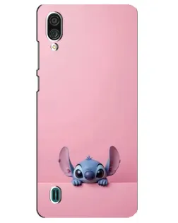 Чехол для ZTE Blade A51 Lite с картинкой «Stitch выглядывает»