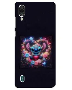 Чехол для ZTE Blade A51 Lite с картинкой «Stitch в цветах»