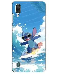 Чехол для ZTE Blade A51 Lite с картинкой «Стич на волне»