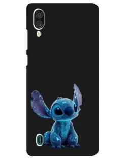 Чехол для ZTE Blade A51 Lite с картинкой «Стич на черном»