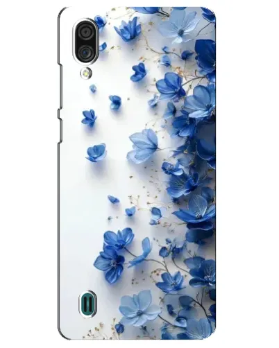 Чехол для ZTE Blade A51 Lite с картинкой «Голубой цветочный каскад»