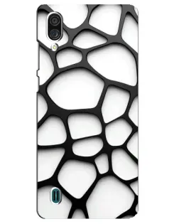 Чехол для ZTE Blade A51 Lite с картинкой «Белая объемная сетка»