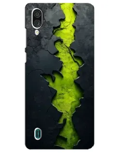 Чехол для ZTE Blade A51 Lite с картинкой «Салатовый разлом скалы» Чехол для ZTE Blade A51 Lite с картинкой «Салатовый разлом скалы»