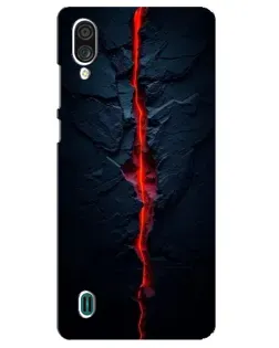 Чехол для ZTE Blade A51 Lite с картинкой «Kрасная лавовая трещина»