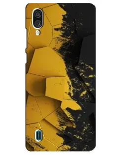 Чехол для ZTE Blade A51 Lite с картинкой «Золотые осколки геометрии»
