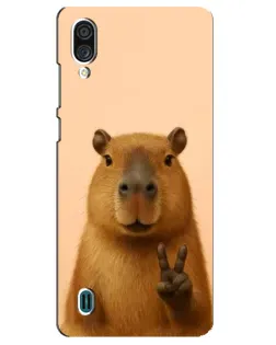 Чехол для ZTE Blade A51 Lite с картинкой «Капибара виктория» Чехол для ZTE Blade A51 Lite с картинкой «Капибара виктория»