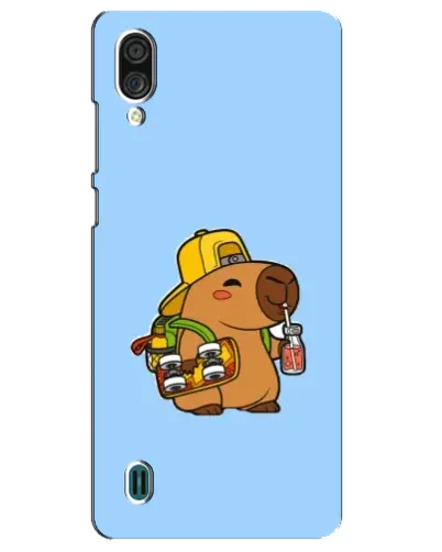 Чехол для ZTE Blade A51 Lite с картинкой «Капибара на скейте»