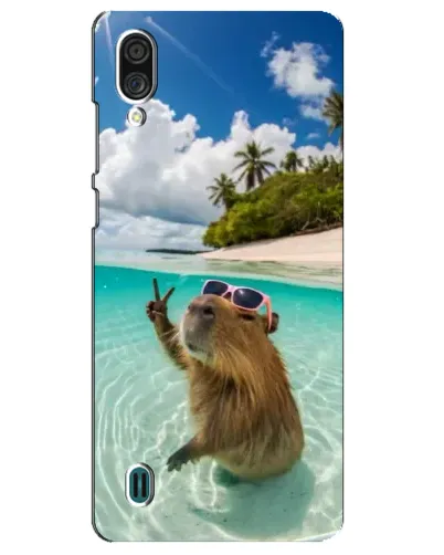 Чехол для ZTE Blade A51 Lite с картинкой «Капибара на море»