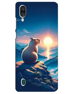 Чехол для ZTE Blade A51 Lite с картинкой «Закат солнца с капибарой» Чехол для ZTE Blade A51 Lite с картинкой «Закат солнца с капибарой»