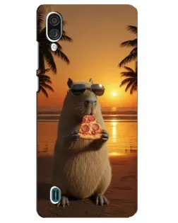 Чехол для ZTE Blade A51 Lite с картинкой «Капибара с пиццей» Чехол для ZTE Blade A51 Lite с картинкой «Капибара с пиццей»