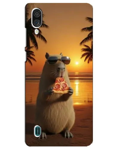 Чехол для ZTE Blade A51 Lite с картинкой «Капибара с пиццей»
