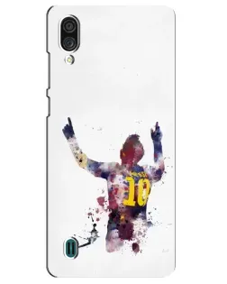 Чехол для ZTE Blade A51 Lite с картинкой «Акварельный Месси Барселона»