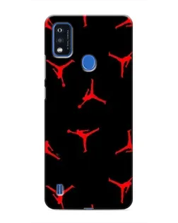 Чехол для ZTE Blade A51 с картинкой «Jordan Red Pattern»