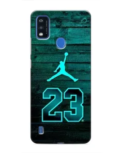 Чехол для ZTE Blade A51 с картинкой «Jordan Cyan 23»