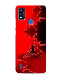 Чехол для ZTE Blade A51 с картинкой «Jordan Red Smoke»