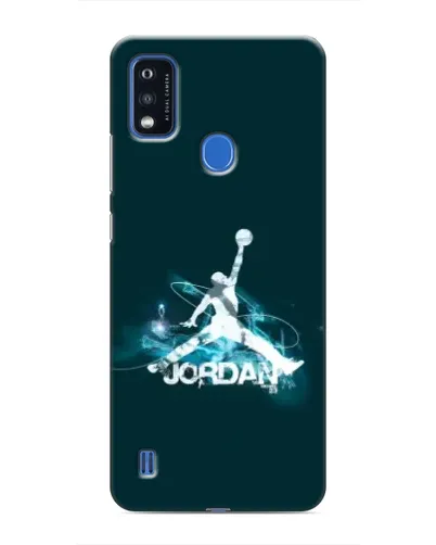 Чехол для ZTE Blade A51 с картинкой «Jordan Blue Fire»