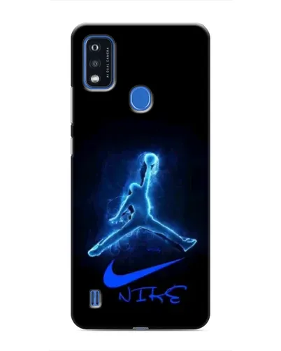 Чехол для ZTE Blade A51 с картинкой «Jordan Neon Blue»