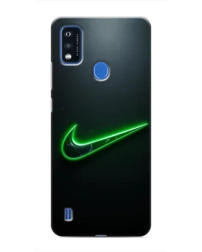 Чехол для ZTE Blade A51 с картинкой «Неоновый контур Nike»