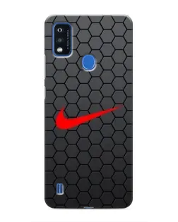 Чехол для ZTE Blade A51 с картинкой «Nike — карбоновая сетка»