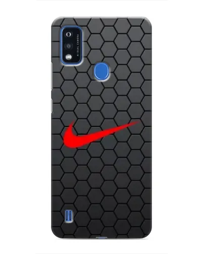 Чехол для ZTE Blade A51 с картинкой «Nike — карбоновая сетка»