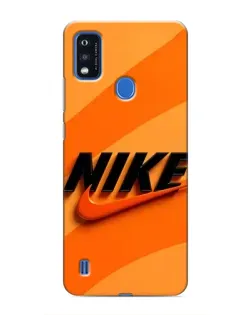 Чехол для ZTE Blade A51 с картинкой «Оранжевый драйв Nike»