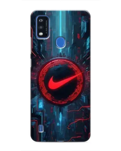 Чехол для ZTE Blade A51 с картинкой «Техногенный стиль Nike»