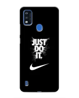 Чехол для ZTE Blade A51 с картинкой «Текстовый принт Nike»